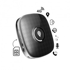 Mini GPS Tracker 4G GITECH G12 Dispozitiv de Urmărire și Localizare cu Functie Apel, Microfon, Istoric Traseu, Alerta Perimetru de Siguranta, Buton SO
