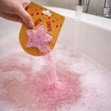 Săruri de baie &icirc;n formă de stea, 80g, roz, CMCLASS