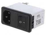 Conector de alimentare AC C14 6A 250V