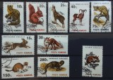 ROMANIA1993 - ANIMALE SALBATICE SERIE STAMPILATA