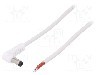 Cablu alimentare DC, cabluri, DC 5,5/1,7 mufa, alb, 1,5m, BQ CABLE - DC.CAB.1911.0150