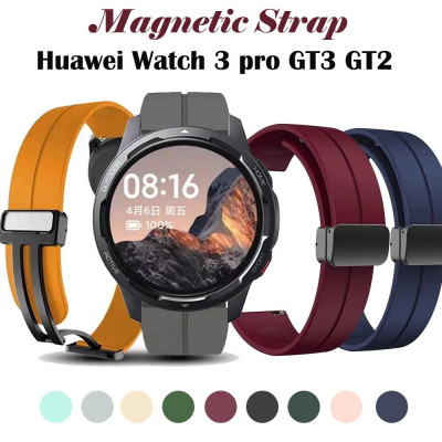 Curea silicon magnetica 22mm ceas Huawei Watch 3 Pro GT3 Pro GT2 46mm GT2 Pro foto