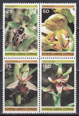 Ciprul Grec 1981 - Orhidee, MNH foto