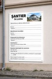Panou șantier &bdquo;Șantier &icirc;n lucru&rdquo;