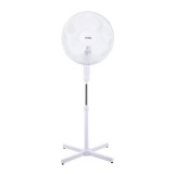 Ventilator cu picior 40W, silentios, inaltime reglabila 98-130 cm, oscilatie 90&deg;, alb