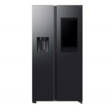 Side By Side Samsung Family Hub RS90F66BEFEO, 614 L, Bluetooth, Dozator de apa si gheata, Twin Cooling, Iluminare LED, Clasa E