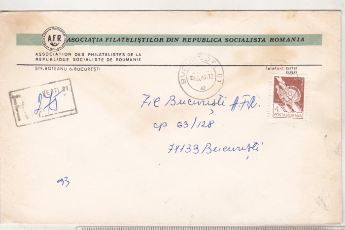 bnk fil Plic circulat AFR din RSR - 1983