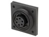 Conector Circular Soclu Mamă BULGIN IP68 PX0767/S, 6 Pini, 5A, Poliamidă, Montare Panou