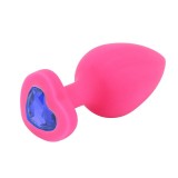 Dop Anal Brighty, Medium, Silicon, Roz/Albastru, Mokko Toys