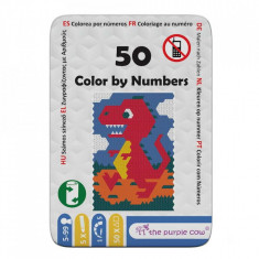 50 de imagini - Colorează după numere, 5-7 ani, 7-10 ani