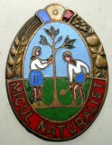 I.520 INSIGNA ROMANIA MICUL NATURALIST email, Romania de la 1950