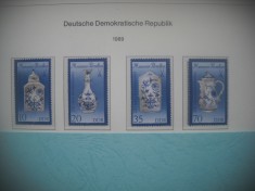 HOPCT TIMBRE MNH 1264 PORTELAN MEISSEN -4 VAL-1989-GERMANIA DDR/RDG