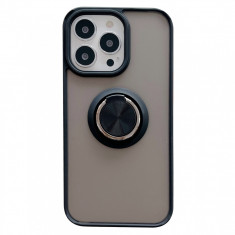 Husa de protectie Flippy compatibila cu Apple iPhone 13 Pro Max,Defender cu prindere inel,Negru