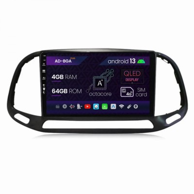 Navigatie Fiat Doblo (2015+), Android 13, A-Octacore 4GB RAM + 64GB ROM, 9 Inch - AD-BGA9004+AD-BGRKIT359 foto