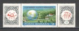 Romania.1989 Ziua marcii postale-cu vignete XR.1010