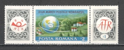 Romania.1989 Ziua marcii postale-cu vignete XR.1010 foto