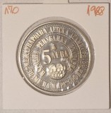 Bulgaria 5 Leva 1988, KM#170 , 4th International Children&#039;s Assembly