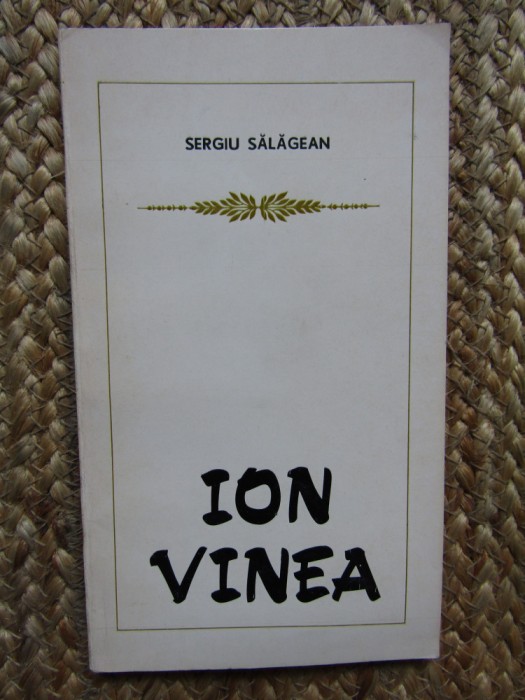 Sergiu Salagean - Ion Vinea