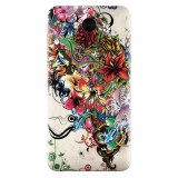 Husa silicon pentru Huawei Y5 2017, Abstract Flowers Tattoo Illustration