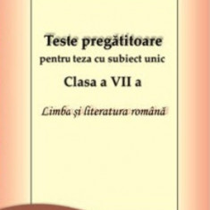 Teste pregatitoare pentru teza cu subiect unic clasa a VII a - Cristina BIDA