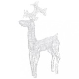 Cumpara ieftin Decoratiune de Craciun ren, 90 LED-uri, 60x16x100 cm, acril
