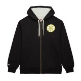 Hanorac Bărbați Boston Bruins NHL Playoff Win 2.0 Fleece Full Zip Logo Vintage - 2XL