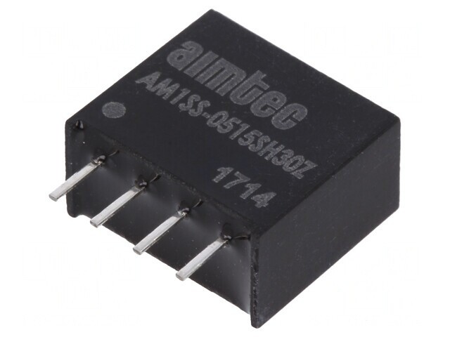 Convertor DC/DC 1W 4,5-5,5V la 15V 67mA SIP4