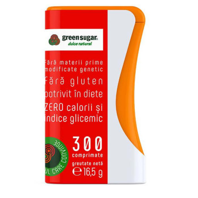 Indulcitor Green Sugar Dispenser 300 comprimate Laboratoarele Remedia foto