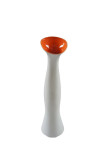 Vaza decorativa din ceramica Slim Alb / Portocaliu, &Oslash;13,8xH54 cm