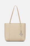 Armani Exchange poșetă culoarea bej, 942930 CC726