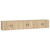 Cumpara ieftin Dulapuri TV montate pe perete 3 buc stejar sonoma 80x34,5x40 cm