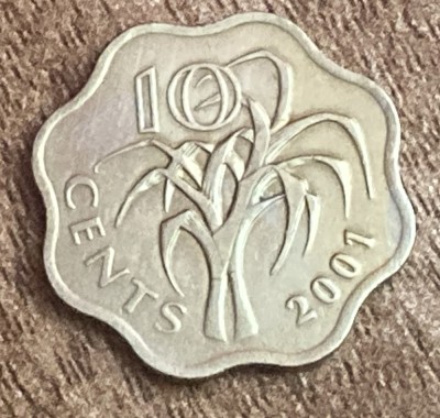 C50 - Moneda foarte veche - Swaziland - 10 centi - 2001 foto