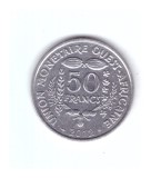 Moneda Africa de Vest 50 francs/franci 2012, stare buna, curata