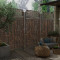 Panou gard gradina cu spalier, maro inchis, 90 x 180 cm, bambus
