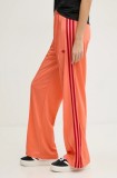 Adidas Originals pantaloni Firebird femei, culoarea portocaliu, cu imprimeu, JP2309