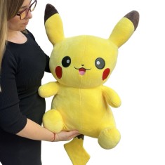 Jucarie Pikachu - Pokemon din plus din blanita 80cm