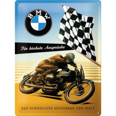Placa metalica - BMW Motorcycle - 30x40 cm