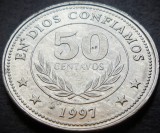 Moneda exotica 50 CENTAVOS - NICARAGUA, anul 1997 * 1337 A