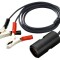 Adaptor Soclu Brichetă Auto 8A Negru