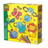 Set creativ - Animale cu margele, SES Creative
