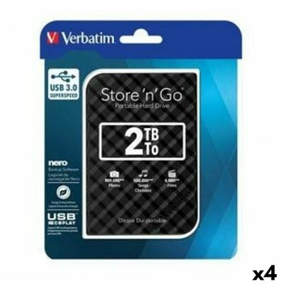 Hard disk Extern Verbatim STORE &amp;#039;N&amp;#039; GO GEN 2 Negru HDD 2 TB (4 Unități) foto
