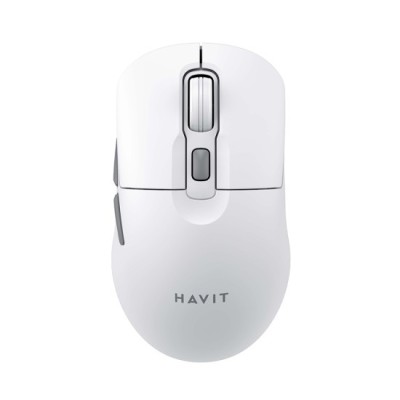Mouse Fara Fir 2.4GHz, 800/1200/1600 DPI, ABS, PC- Havit (MS59WB) - White foto