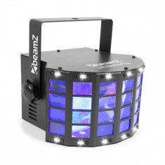 Beamz LED BUTTERFLY 3X3W RGB + 14XSMD STROBE, mod de control cu ajutorul muzicii sau modul automatic foto