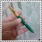 Stilou nou, nefolosit, Youth 404_cu capetele canelate_verde