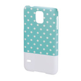 Carcasa Lovely Dots Samsung Galaxy S5 Hama, Verde/Alb, Plastic