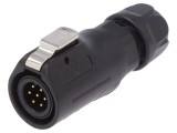 Conector Circular Mufă 12mm 7-Pin Aurit 3A