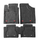 Set Covorase Auto Universale Tip Tavita VEGA, PVC, ajustabile, negru, 5 bucati, Ro Group