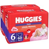 Scutece chilotel Huggies Pants Jumbo, Nr 6, Girl, 15-30 kg, 60 buc