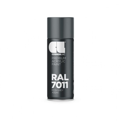 Vopsea spray acrylic RAL7011 gri iron 400ml Cosmos 0147011 foto