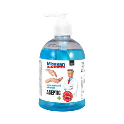 Lotiune Dezinfectanta de Maini Dr.Stephan Aseptic, 500 ml, Minim 70 % Etanol, Dezifectant Maini, Solutie Dezifectanta Maini, Produse Igiena, Lotiune A foto